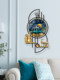 Living Room Clock, Wall Clock, Grille Background Wall Decoration, Home Clock, Wall-Mounted Clock, Silent High-End Picture Clock