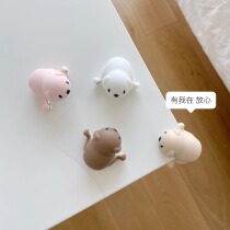 Cartoon childrens anti-collision strips dining table coffee table TV cabinet range hood anti-collision corner protection soft table corner protective cover