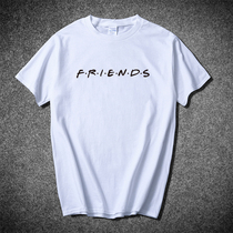 American TV series Friends T-shirt short-sleeved six-person souvenir same style as Monica Rachel European and American simple