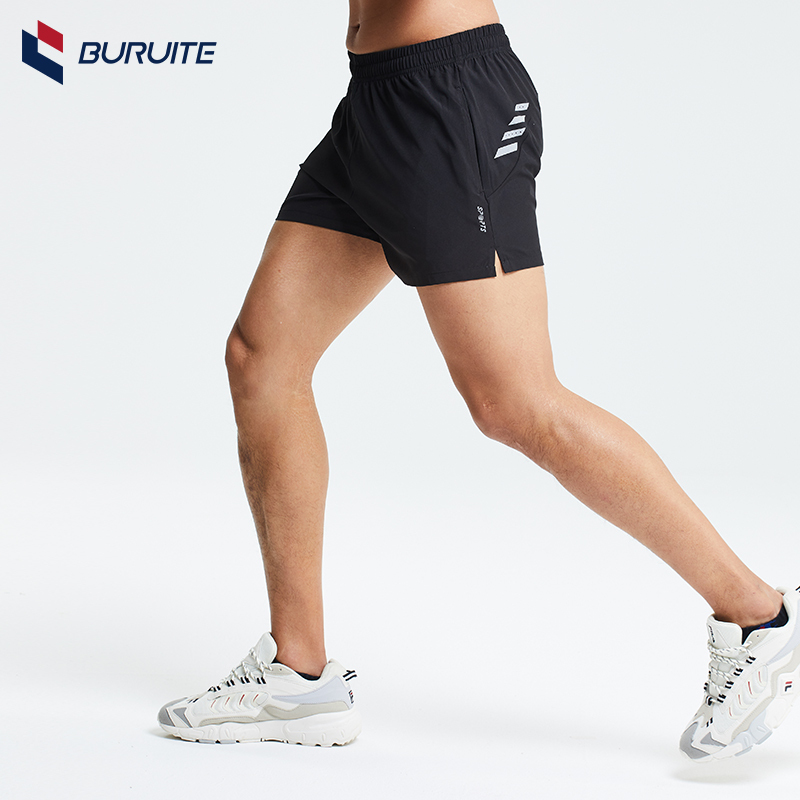 Men's Athletic Shorts for Running, Marathon, Quick-Drying, Three-Quarter Length, Summer Thin Woven Gym Training Shorts, Casual