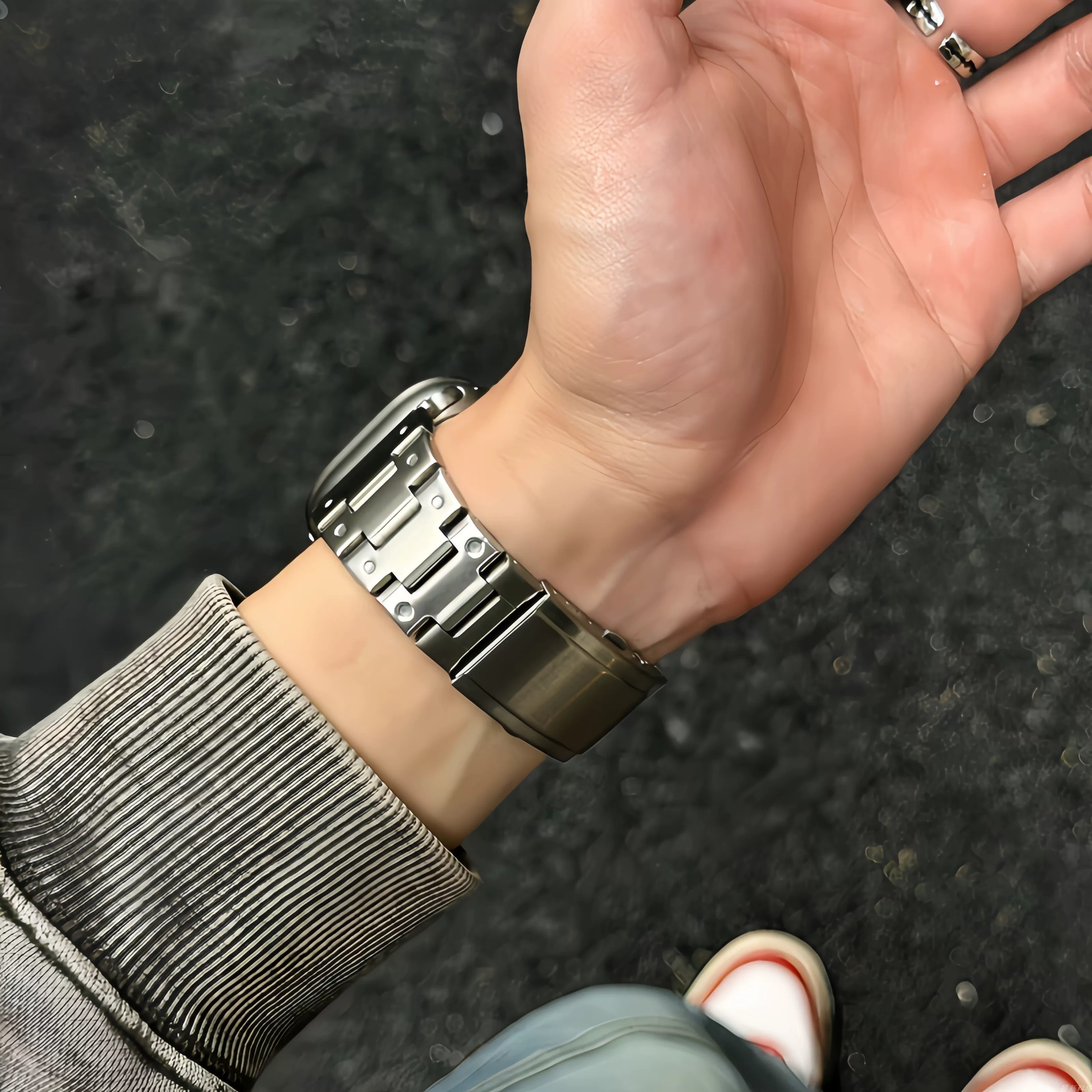 Ностальгию полка точечного края из нержавеющей стали подходящий для Apple WatchS11/S10/S9/S87Ultra3