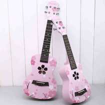 Factory direct sales ukulele beginner students pink childrens small guitar ukulele ukulele musical instrument