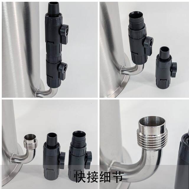 Stainless steel filter bucket external filter bucket external fish tank turtle tank shrimp tank filter DIY filter bucket