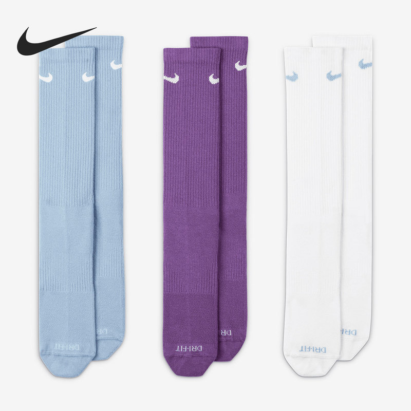 Nike/Nike Genuine Unisex Comfortable and Breathable Mid-Calf Casual Sports Socks (3 Pairs) Sx6891 Nike/Nike Genuine Unisex Comfortable and Breathable Mid-Calf Casual Sports Socks (3 Pairs) Sx6891