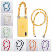 New acrylic two-in-one crossbody chain diy mobile phone case hand chain womens bag pendant detachable chain