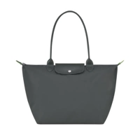 Ручка средней длины, графитово-серая.