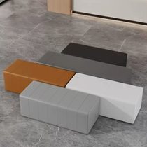 Home shoe-changing stool at the doorway home clothing and shoe store rest stool rectangular exhibition designer long sofa stool