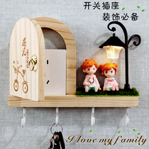 Solid wood switch stickers socket cover decoration boxes artifact switch decoration stickers household anti-electric shock protective covers