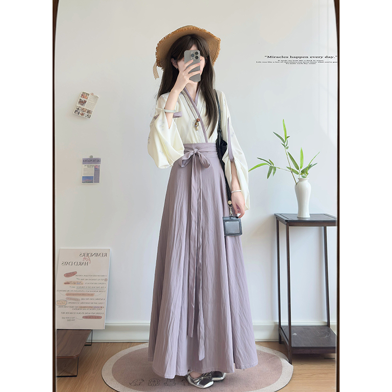 Xunyunji Original Hanfu Spring Day Fusan Jin-Style Improved Han Elements National Style Daily Outfit Versatile for Spring and Summer