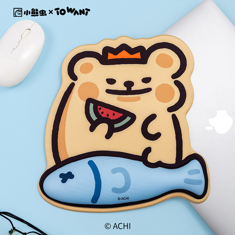 Bear Bug Laile Wrist Mouse Pad Cartoon Cute Anti-Slip Desk Mat Computer Mat Student Dormitory Mat