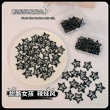 Черная заколка для волос, заколка-крабик, аксессуар для волос, челка, шпильки для волос, 2 карат