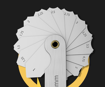 Stainless steel r gauge complete set of high-precision radius gauge template R angle gauge radian fillet measuring tool arc ruler