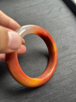 Natural jade boutique Huanglong Jade Eggplant Mountain Bracelet 58 circle jade bracelet bracelet certificate