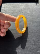 53 circle top quality Yunnan Longling turf jade material fully jade yellow dragon jade bracelet with yellow dragon jade national inspection certificate