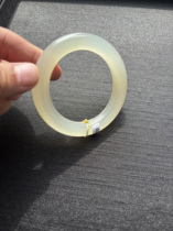 56 pieces of fine yellow dragon jade fat round bar bracelet old material fully jade with yellow dragon jade national inspection certificate