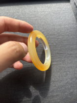 53 fine yellow dragon jade bracelets old material fully jade with yellow dragon jade national inspection certificate