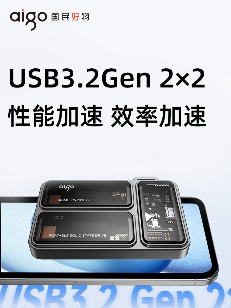 Patriot Mobile Solid-State Drive 1t High-Speed Magnetic Storage Apple Mobile Phone External Hard Drive Computer Dual-Use Ssd