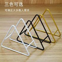 Simple insulation pad iron storage rack silicone anti-scalding pot pad bamboo pad plate pad bowl pad shelf creative round display