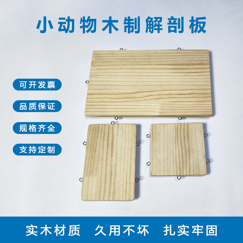 小动物蛙类兔类解剖板软木易扎钉小鼠手术台解剖板好捆绑送棉绳