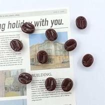 Coffee bean fridge with magnetic nail photo fixed ins wind Nordic decoration Remain board whiteboard personality creativity