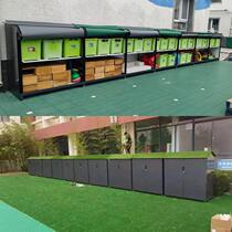 Kindergarten outdoor toy cabinet childrens toy graffiti cabinet multi-functional outdoor rainproof storage cabinet equipment storage manufacturer