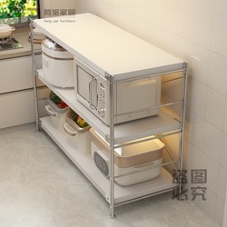 Kitchen Storage Rack Floor Multi-layer Microwave Storage Rack For Home Minimalist Oven Pot Rack Storage Rack Shelf