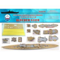 Dock 350058 1 350 Blücher wooden deck covering paper anchor chain with trumpeter 05346