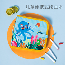 KK Tree Childrens Portable Painting Book Kindergarten Painting Set Coloring Picture Book Baby Writing Pad Painting Book