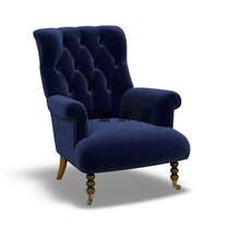 American light luxury modern fabric buckle living room casual single sofa tiger chair retro chair Nordic high back single chair