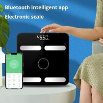 Body Scale Adult Fat Scale Black White Bluetooth Smart Body