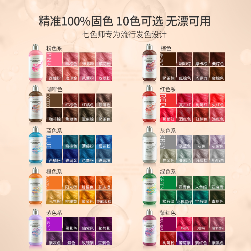 当发色成为灵魂的外衣——七色师固色洗发水的艺术哲学_洗发水_淘宝美妆网