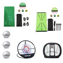 Golf Swing Hitting Mat Golf Swing Training Aids Set Practice