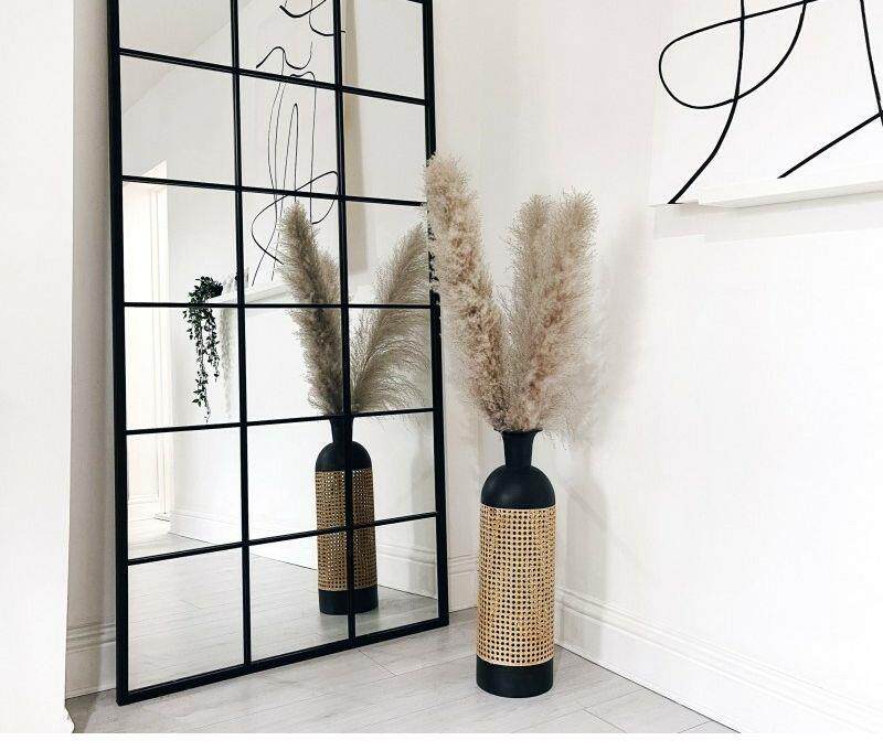 Декоративные зеркала 餐厅墙面装饰镜北欧现代简约方形壁挂室内客厅餐厅背景壁挂镜铁艺 Other