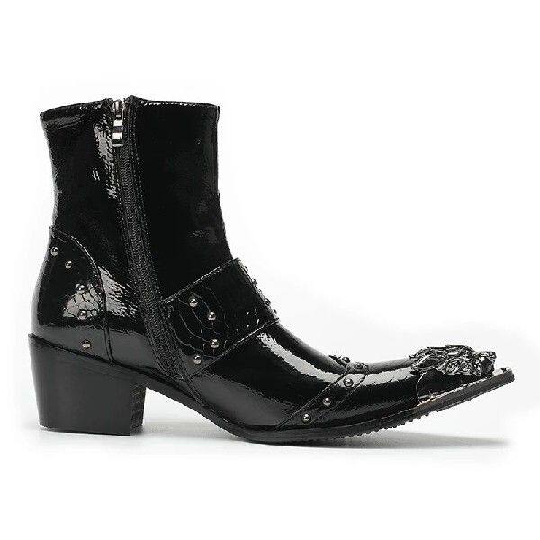 Челси сапоги spring men high heels martin boots model stage show belt buc 0001