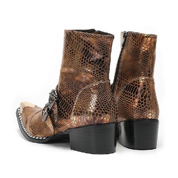 Челси сапоги spring men high heels martin boots model stage show belt buc 0001