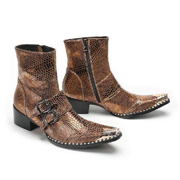 Челси сапоги spring men high heels martin boots model stage show belt buc 0001