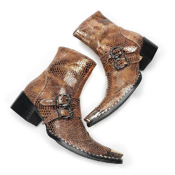 Челси сапоги spring men high heels martin boots model stage show belt buc 0001