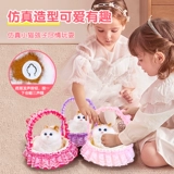 Игрушка, светящаяся маленькая корзина, кукла, котенок, кот, подарок на день рождения