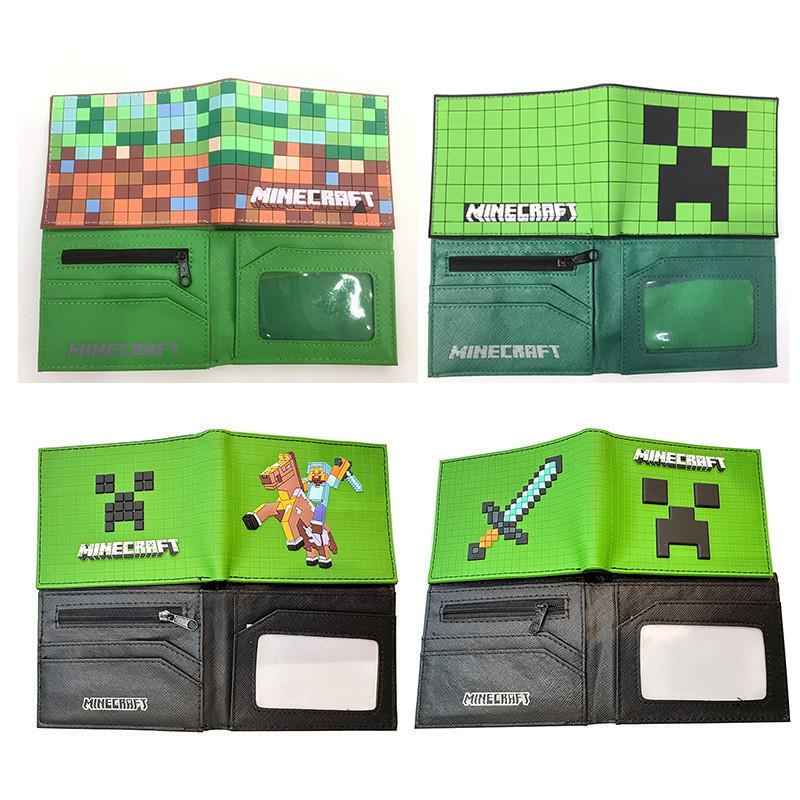 New Game Minecraft Short Silicone Wallet Creeper Personalized Creative Multi-Card Slot Wallet for Men and Women New Game Minecraft Short Silicone Wallet Creeper Personalized Creative Multi-Card Slot Wallet for Men and Women