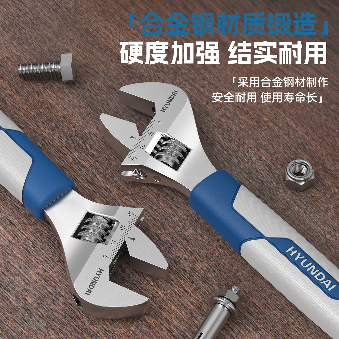 Modern Adjustable Wrench, Genuine Adjustable Wrench, Multi-Functional Wrench Tool Set, Household Large Open-End Wrench Tool