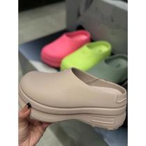 New thick-soled Mule shoes chefs shoes toe-toe shoes Crocs half-slip beach shoes sandals slip-on womens EVA