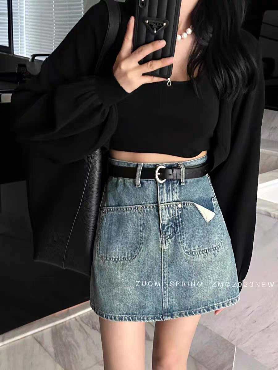 товар из китая spring and summer new a-line short skirt women fashion high OTHER