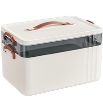 Medicine box household large-capacity medical box standing medicine packaging box student dormitory multi-layer debris storage box plastic