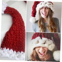Christmas Hat Santa Claus Hats Children Soft Woolen Knitting