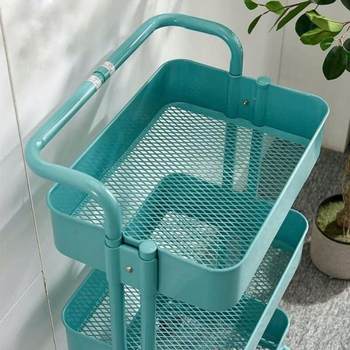Cart storage rack floor-standing bathroom multi-story kitchen mobile snacks vegetable bedroom bedside storage rack