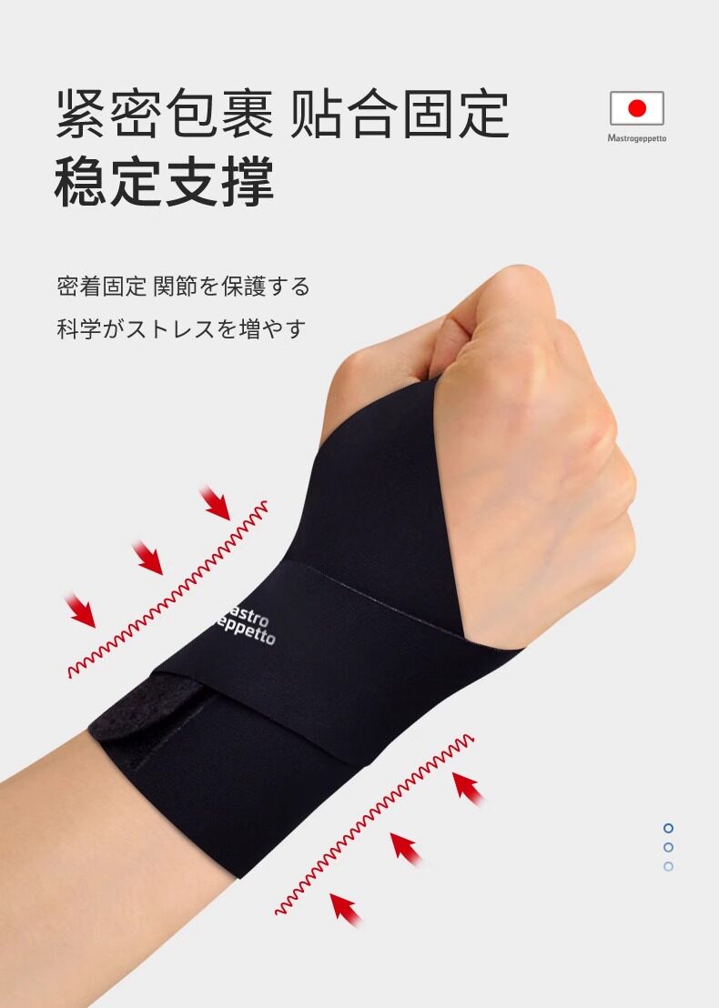 Движение запястья 日本新款护腕腱鞘炎扭伤专用手腕男女款骨折固定器运动劳损护手套