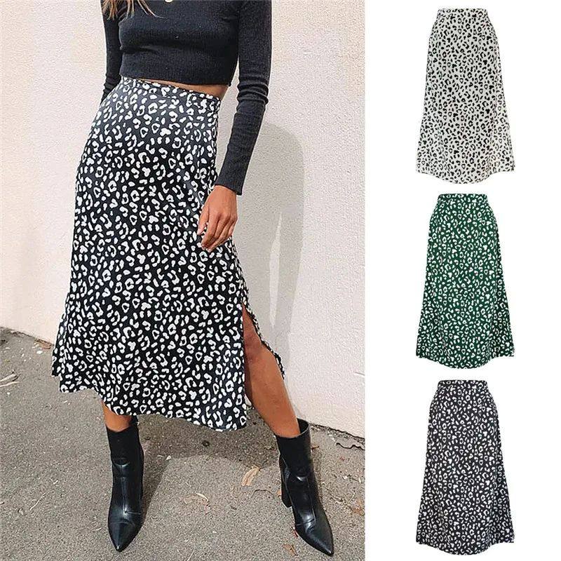 Women Summer Wrapped Skirts Beach Holiday Clothes High Waist