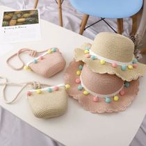 KidsGirls Summer Fashion Children Sunscreen Sun Hat Straw H