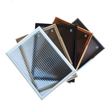 Light luxury minimalist tempered glass cabinet door custom-made narrow frame aluminum alloy dining room bookcase door cloakroom wine cabinet custom-made