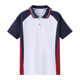 Summer School Uniform Short-Sleeved Suit Primary and Secondary School Students Polo Shirt Junior High School Students High School T-Shirt Light Blue White Red Class Uniform Top